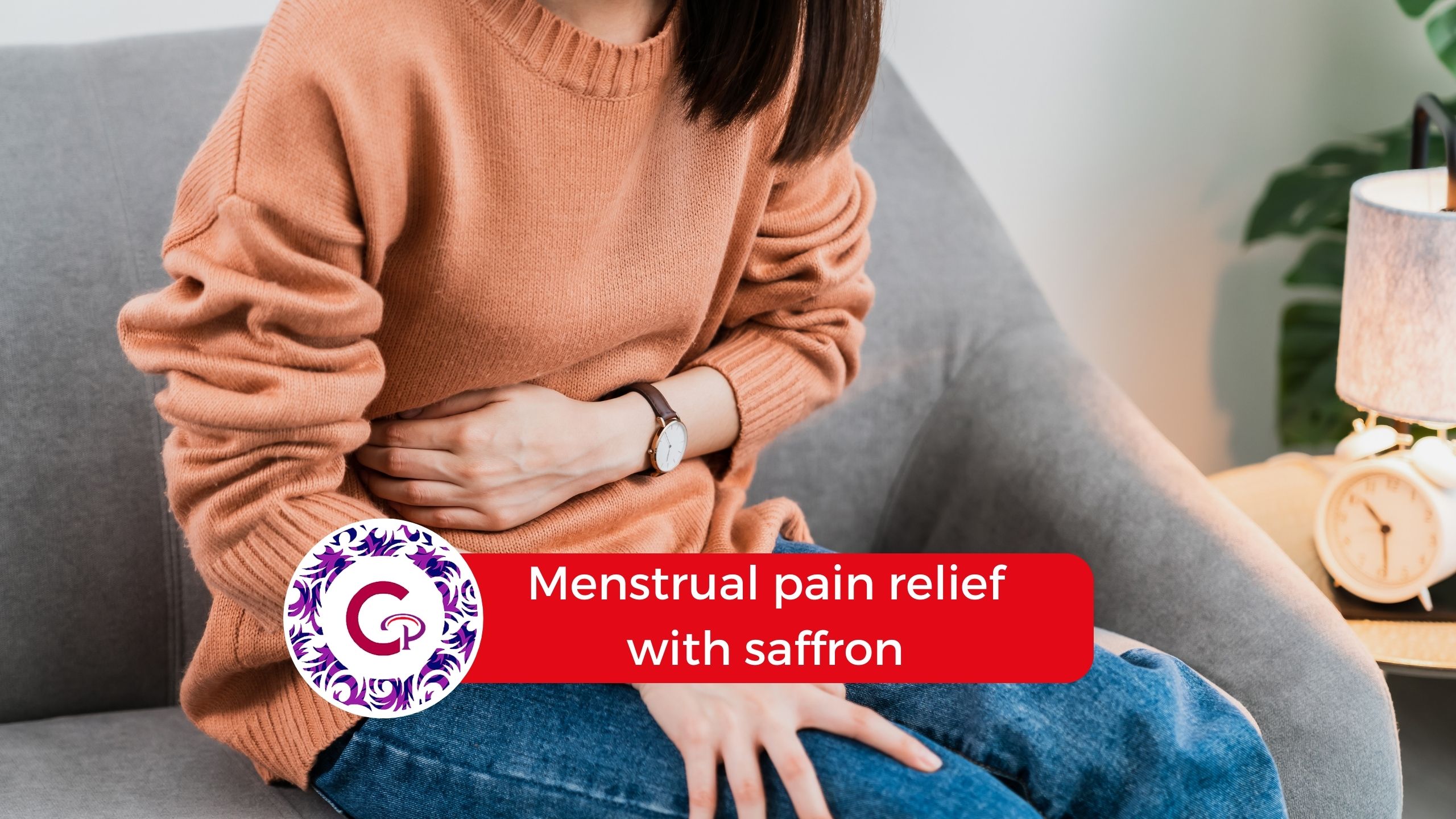 Menstrual pain relief with saffron