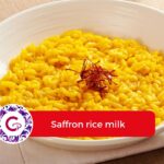 Saffron rice milk