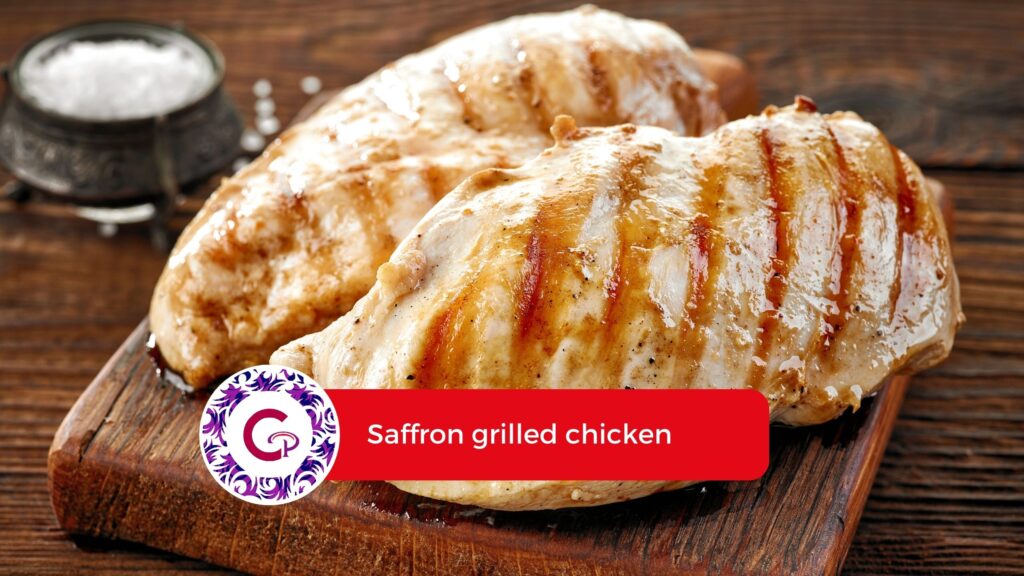 Saffron grilled chicken