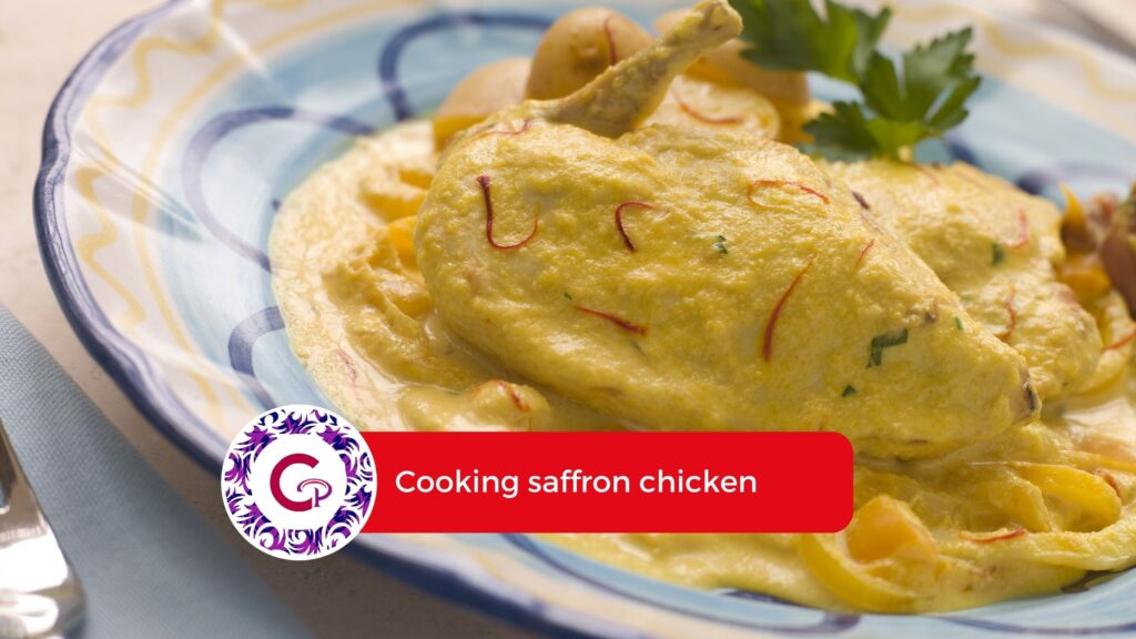 Cooking saffron chicken